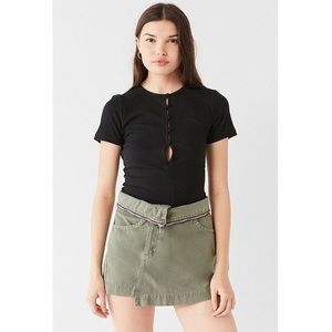 Urban Outfitters Zipper Waist Utility Skirt